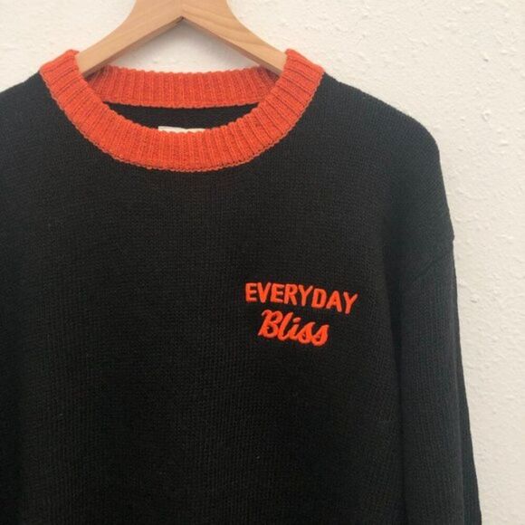New UNIF Black Everyday Bliss Sweater - Size L - Picture 2 of 7